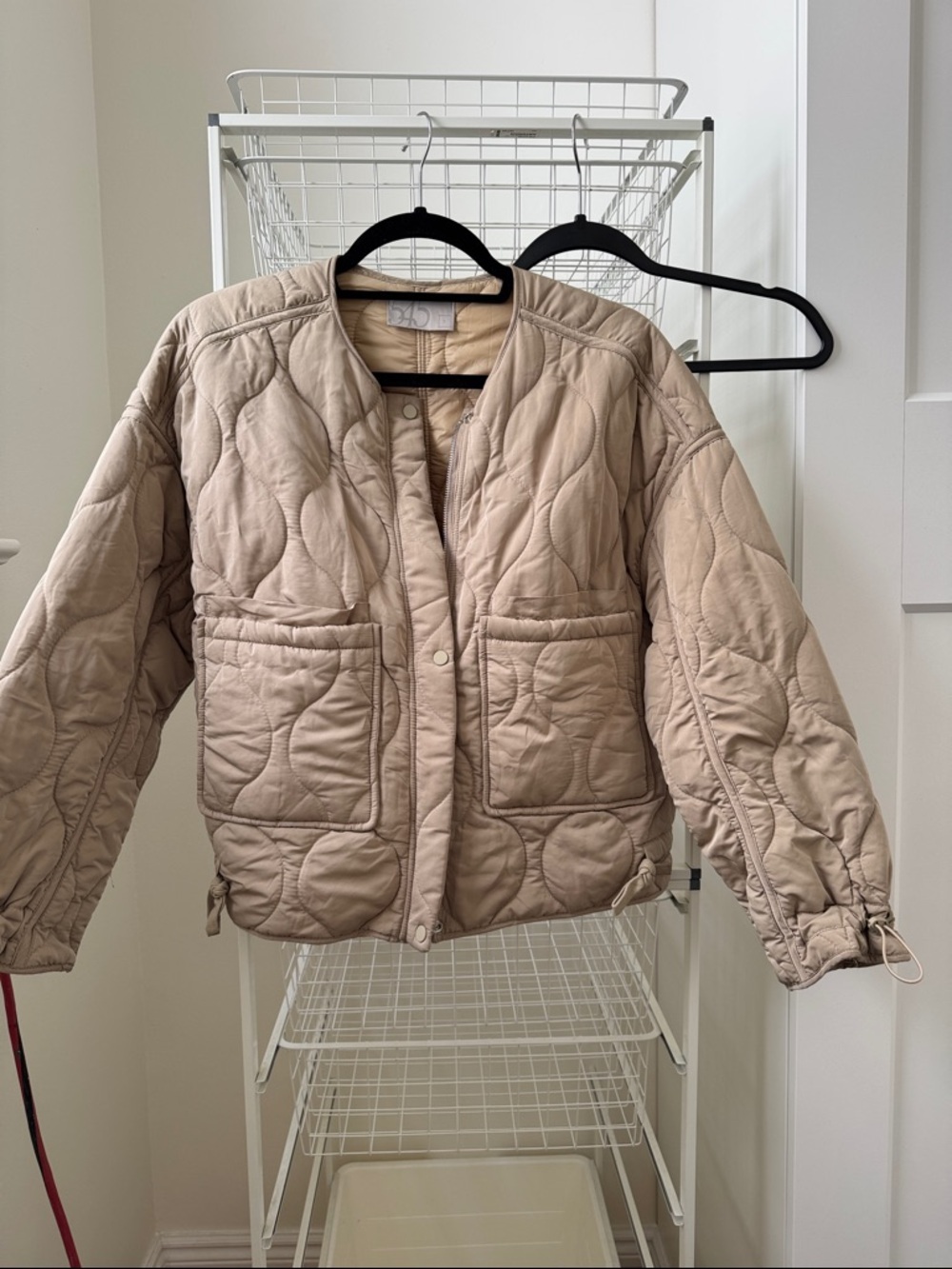 Mod Ref Quilted Puffer Jacket in Taupe